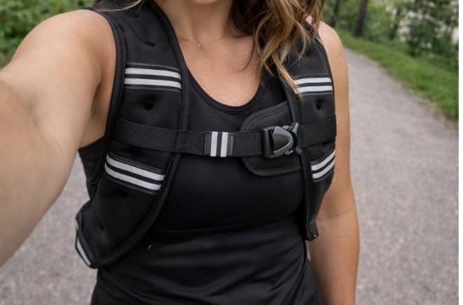 Zeerun Weighted Vest for Men & Women – Adjustable Rucking Vest with Reflective Stripes for Walking, Running & Strength Training