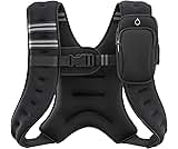 Zeerun Weighted Vest for Men & Women – Adjustable Rucking Vest with Reflective Stripes for Walking, Running & Strength Training