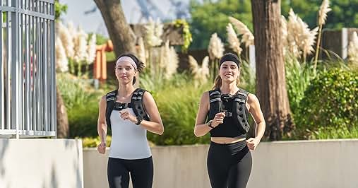 Zeerun Weighted Vest for Men & Women – Adjustable Rucking Vest with Reflective Stripes for Walking, Running & Strength Training